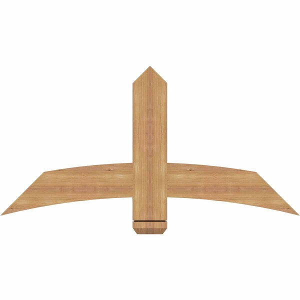 Ekena Millwork Bellingham Timber Gable Bracket, Western Red Cedar, 48"W x 24"H x 1 1/2"D x 5 1/2"F, 12/12 Pitch GBW048X24X0206BEL00SWR - main